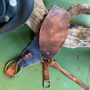 Vintage Western Leather corset Belt.